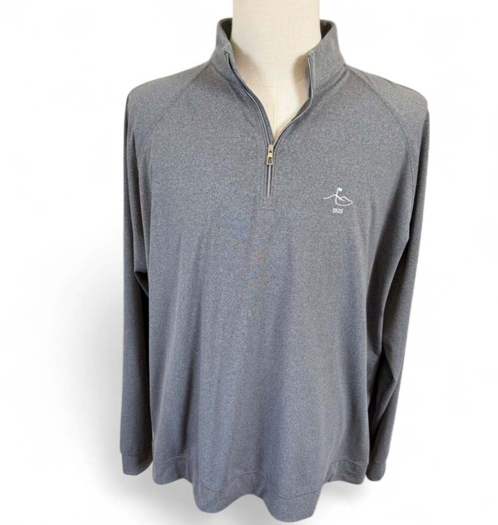 Holderness & Bourne The Westland Men's XL Gray Performance 1/4 Zip Pullover Golf
